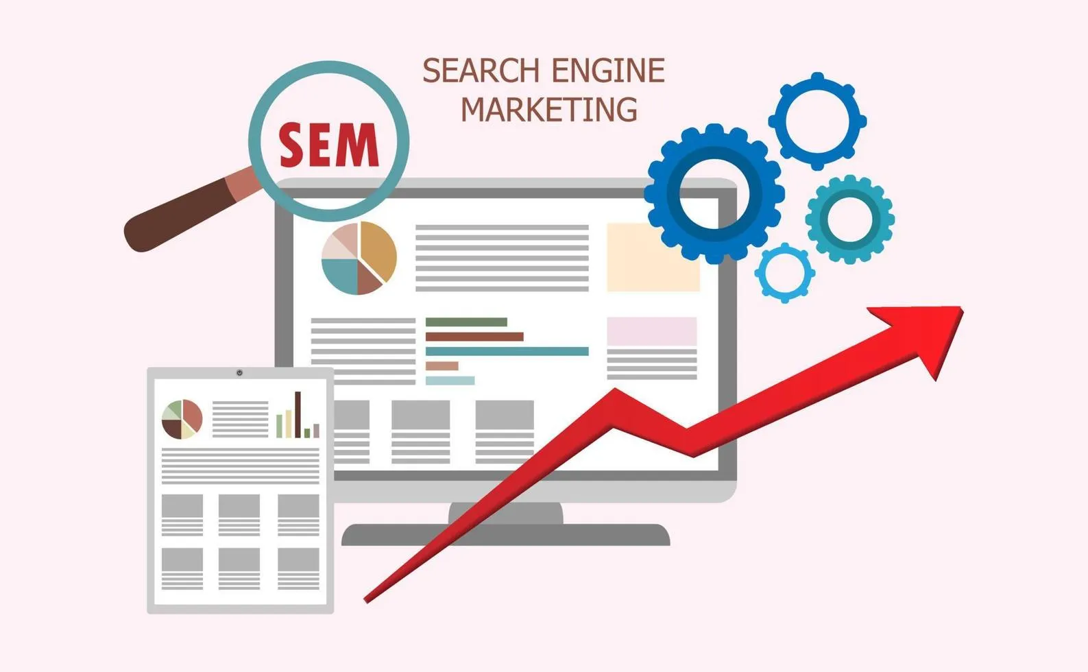Search engine marketing to increase visibility and drive traffic