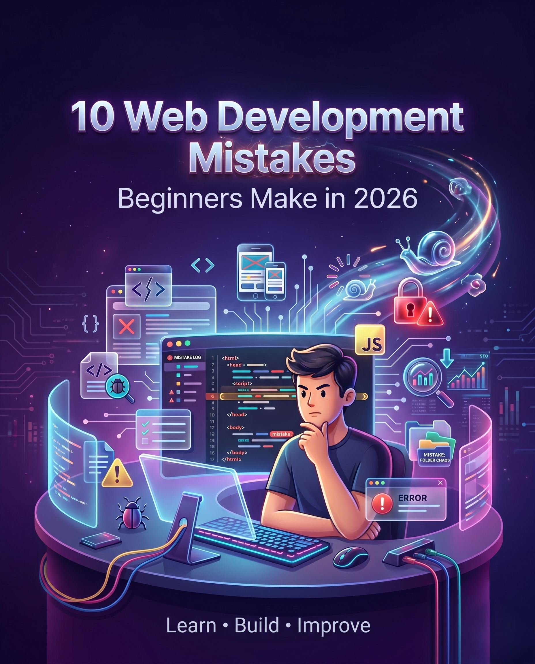 Web development mistakes beginners make in 2026 - Website Development Company in Salem
